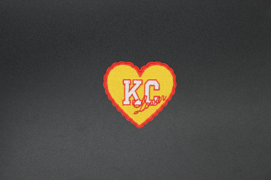 KC Lover Heart Iron-On Patch