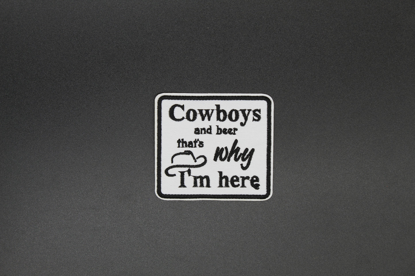 Cowboys & Beer Iron-On Patch