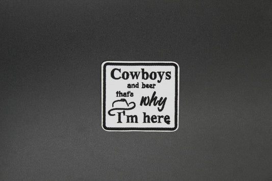 Cowboys & Beer Iron-On Patch