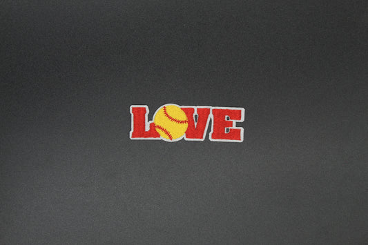 Softball Love Iron-On Patch