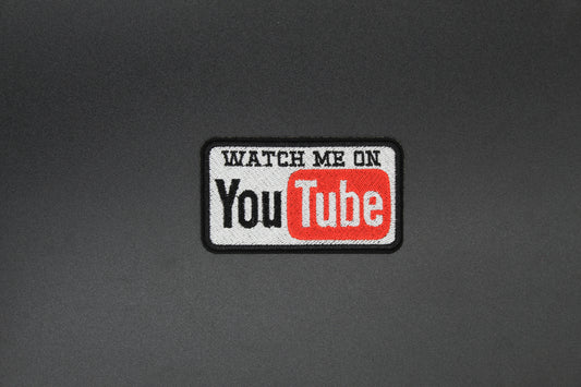 Watch Me on YouTube Iron-On Patch
