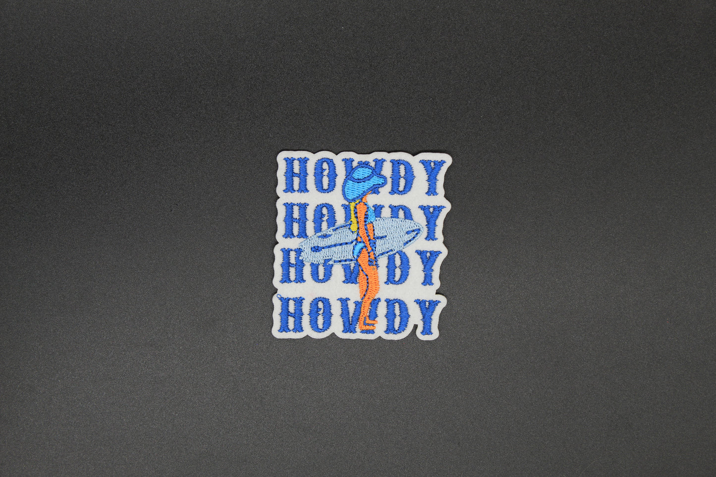 Howdy Surf Cowgirl Iron-On Patch
