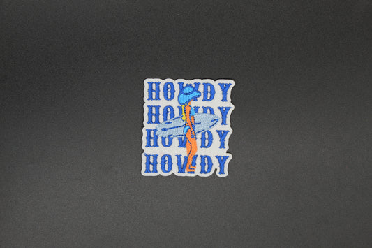 Howdy Surf Cowgirl Iron-On Patch