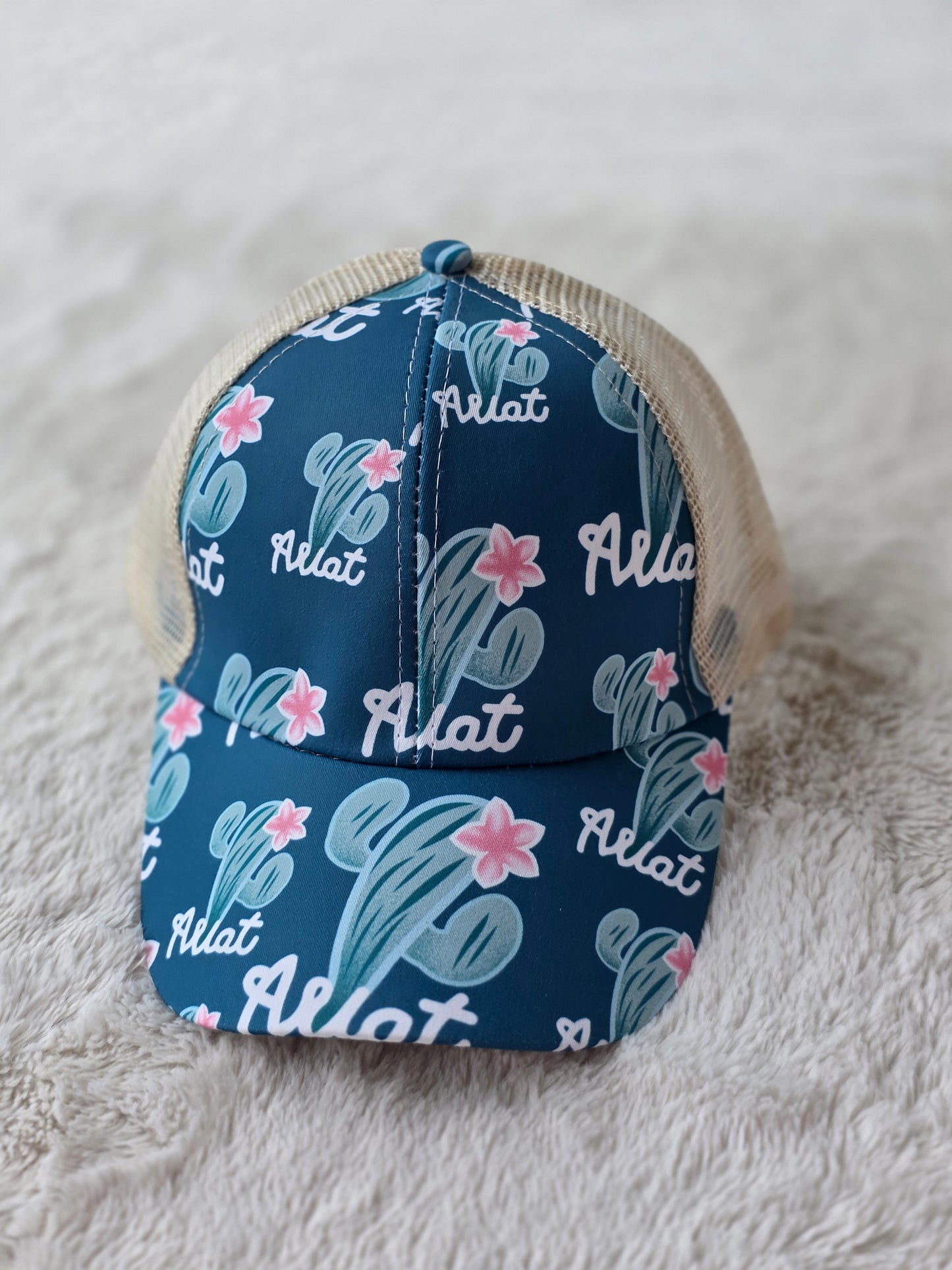 Desert Bloom Criss Cross Ponytail Hat