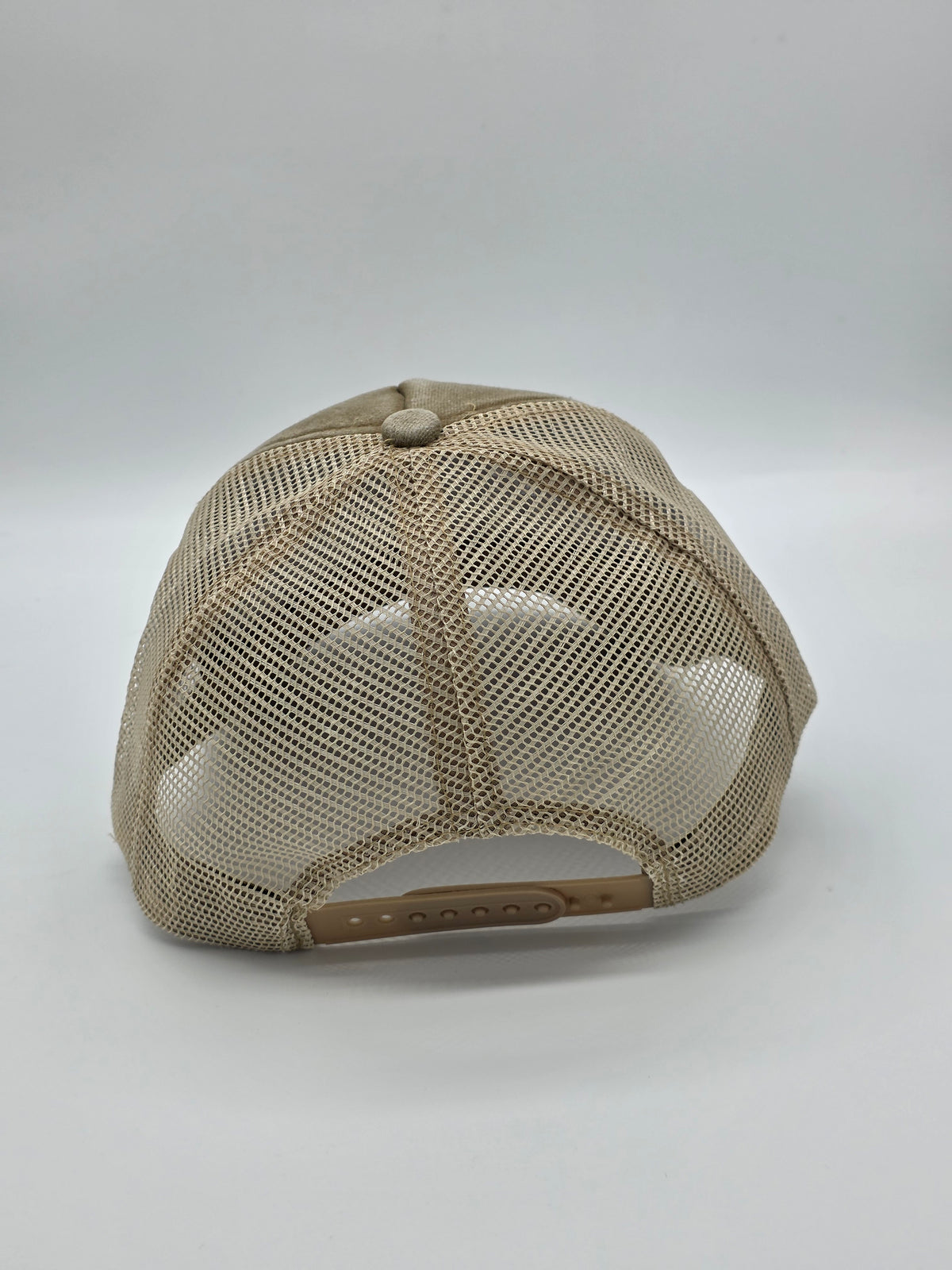Distressed Khaki Foam Trucker Hat