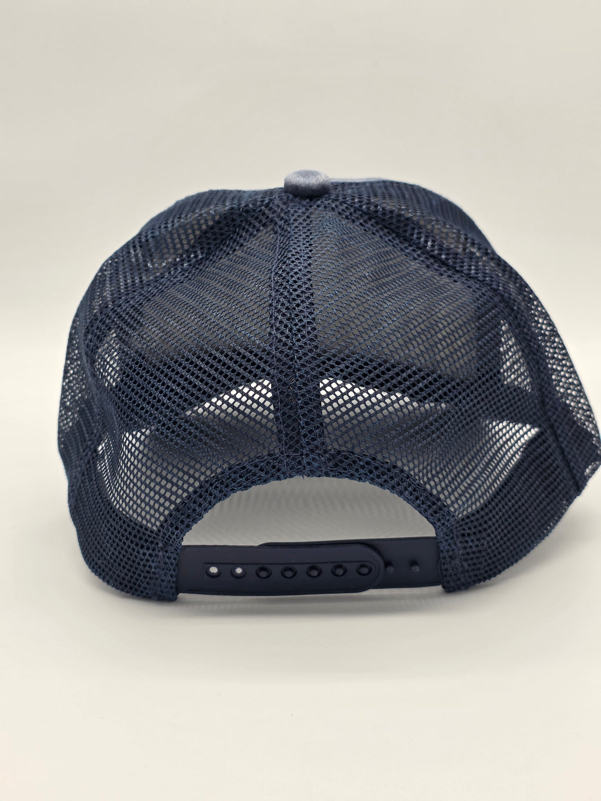 Distressed Navy Blue Foam Trucker Hat