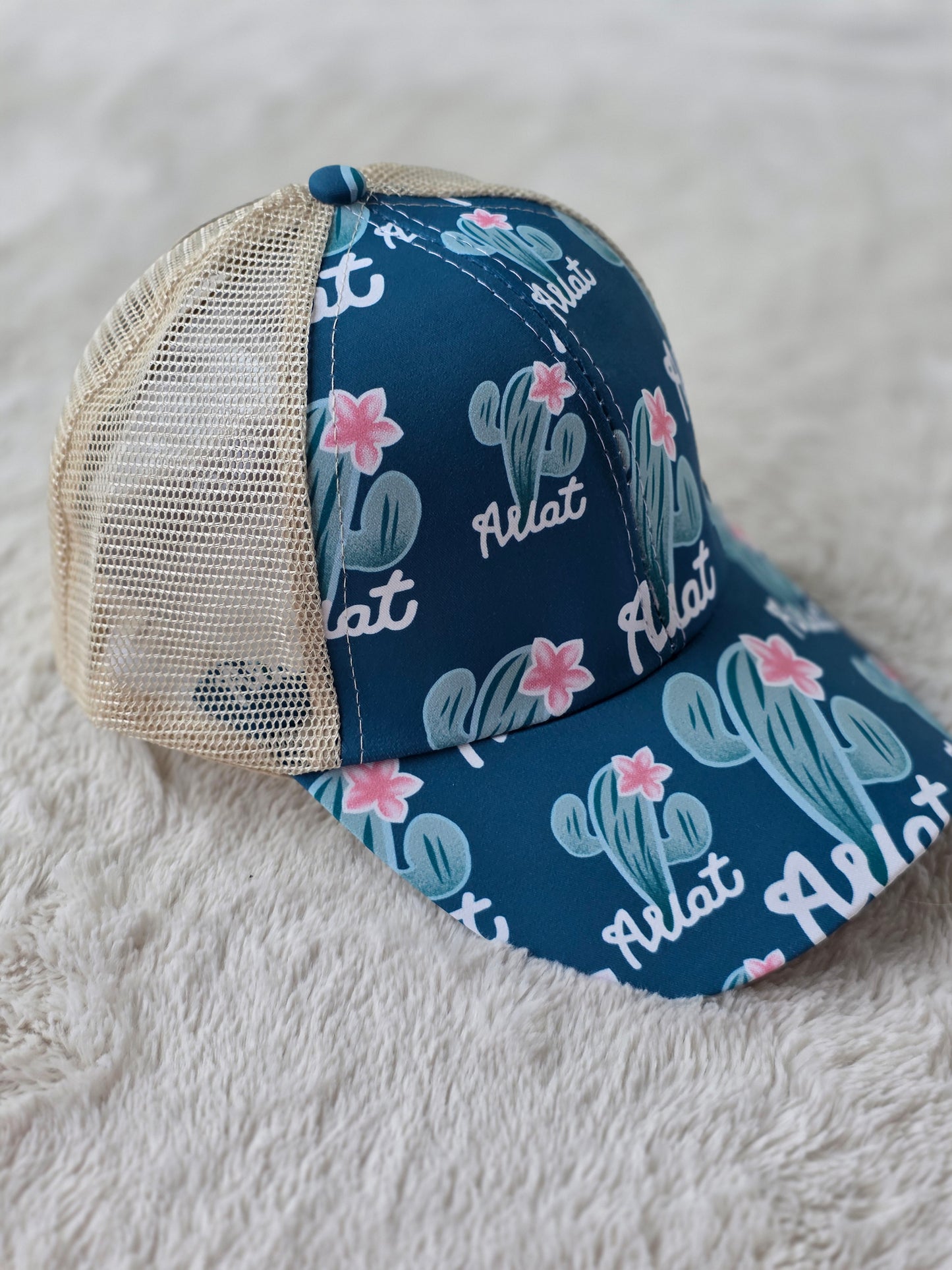 Desert Bloom Criss Cross Ponytail Hat