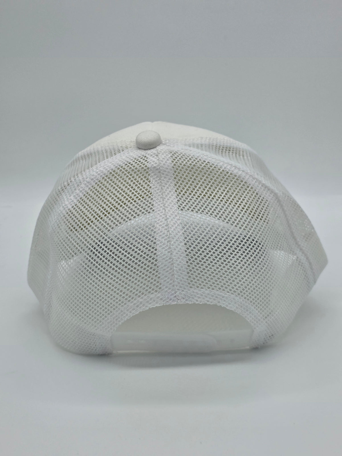White Distressed Foam Trucker Hat